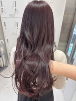 Valone Tokyo レイヤーカット/韓国ヘア/髪質改善【12/1NEW OPEN（予定）】&nbsp;ba11451_髪質改善バーガンディーレイヤーカット韓国風巻きロング