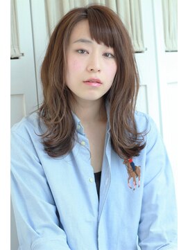 ヘアーロギア 栄店(hair LOGiA) ★hair LOGIA★　 〇ショートバングゆる巻きセミロング
