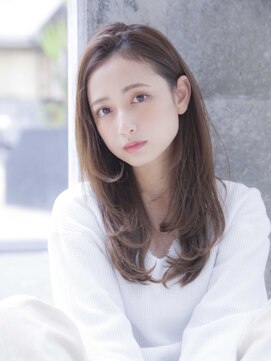 シエナ 渋谷(Siena) Sienaセミロング×グレージュ