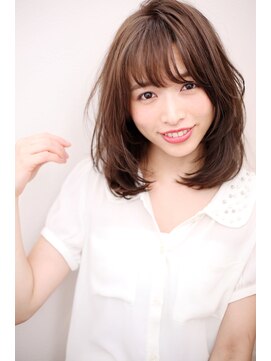 マリアバイアフロート(Maria by AFLOAT) 【重山】3Dカラージグザグバングミニマムボブノットヘア3040代◎