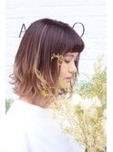 【ALBERO】ピンクパープル ハイライトグラデーション