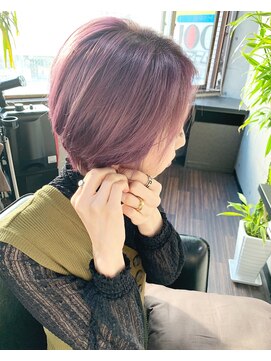 バーチョ(bacio) 【bacio】ピンクパープル  ハンサムショート  外国人風