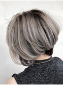 ホワイティーベージュ×ボブ【LODAT横浜】