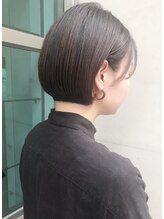 ブラウン(Brown) みみかけミニボブスタイル