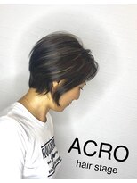 アクロ ヘアー ステージ(ACRO hair stage) ハイライト×ショートボブ