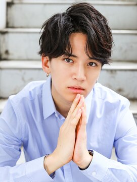 アフロート ディル(AFLOAT D'L) 黒髪イケメンニュアンスパーマ束間モテ髪マッシュ流行ビジネス