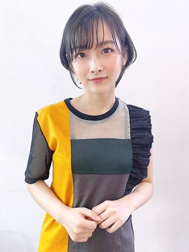 アイティー バイ アルバム 浦和店(IT by ALBUM) 耳掛けシースルーショート_オリーブカラー_27772