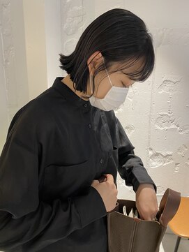 コフィー バイ メルト 吉祥寺(cofy by melt) 【中澤彩乃】ダークラベンダーグレージュ暗髪カラーロブヘアボブ