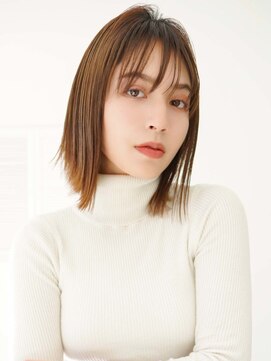 オーバーヘアー 倉敷店(over hair) 【La fith】ぶつ切りボブ×シースルーバング