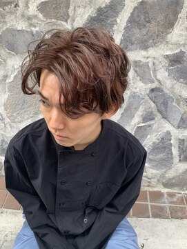 ルーツ(ROOTS) センターパート/メンズカットカラー