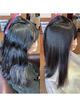 ティジェイ天気予報 豊田長興寺店(TJ) 縮毛矯正＆ブリーチ歴有の髪を髪質改善☆