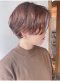 【morio 原宿】前髪なしショートボブ　ニュアンスパーマ　宮本