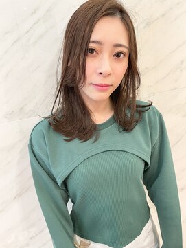 ソワリー 栄(THOiRY) THOiRY【女性らしい柔らかヘア】似合わせ小顔艶髪ゆる巻きロング