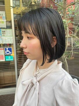 ノイ(neu) ナチュラルなミニボブ【髪質改善/デザインカラー】