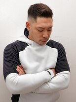 ワンワンオー バーバーショップ 博多店(@110 BARBER SHOP)&nbsp;アップバングクロップ