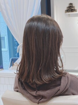 トンプソン(THOMPSON) 髪質改善/シアーブラック/ミディアム/透明感カラー/銀座