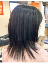 カットハウス はさみの部屋&nbsp;大人女性/レイヤーカット/ セミロング/前髪あり