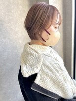 ムード タテマチ(mood tatemachi)&nbsp;ショートボブ×ピンクベージュ