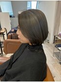 ブリーチあり×オリーブグレージュカラー