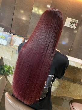 リー 東三国(Lee) ロング×ワインレッド