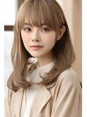 大人かわいいセミロング　30代40代50代髪質改善川口駅