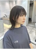 カーキグレージュ×ウルフカット　ウルフ　ネオウルフ