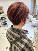 【VIVO】白髪があっても全然出来ます!コーラルピンクハイライト