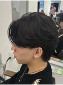 ニュアンスパーマセンターパートシャドーパーマ韓国カルマパーマ
