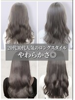 レポヘアー(Repos hair)&nbsp;くびレイヤーエモージュ小顔カットシースルーバング大人ガーリー