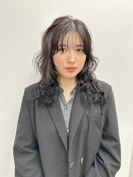 エアー 横浜(AIR) 【寺本】オリーブグレージュ/カジュアルパーマ