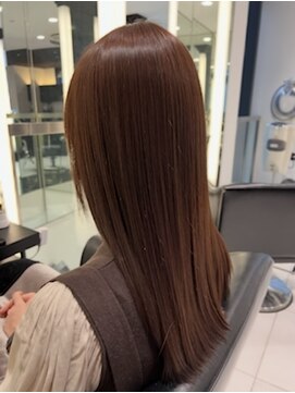 エアー 銀座タワー(AIR) プレミアムケアカラー/縮毛矯正/ツヤ髪スタイル【榛葉】