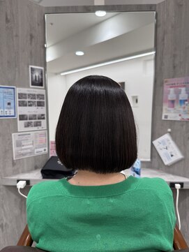 エアー 横浜(AIR) 【湯田】縮毛矯正でコンパクトボブ