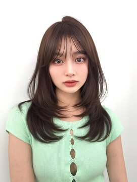 アマトウキョウ アユンチェ(AMA TOKYO×AYUNCHE) 前髪顔まわり韓国ヘアレイヤーカットサイドバンク2wayバンク韓国