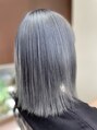 オリーブ 美容室&nbsp;ケアブリーチ1回ブルーシルバー
