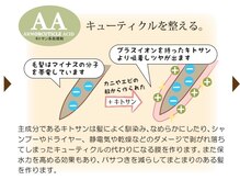 《キトサン系処理剤》キューティクルを整える。