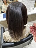 髪質改善サラサラプレミアム大人ガーリー韓国ミディアムAライン