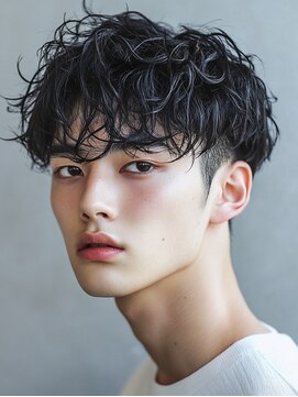 ロディーナ 大口 新子安(rodina) ツイストスパイラルパーマ/マッシュパーマ/刈り上げ/黒髪