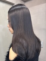 ファビ 渋谷(Fab) くびれヘア/暗めカラー/アプリコットオレンジ/縮毛矯正