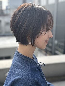 ハピネス クローバー 八木店(Happiness CLOVER) 綺麗に歳を重ねる　ショートボブ　白髪ぼかしブラウンベージュ