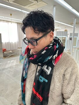ユイマァル 岡山店(YUIMARL) メンズパーマ20代30代40代フェザーパーマシースルーマッシュ