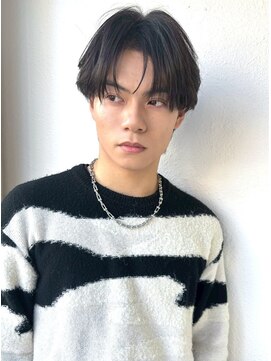 カバーヘア ブリス 北浦和(COVER HAIR bliss) メンズ前髪パーマ◎リバースセンターパート/イメチェンp北浦和