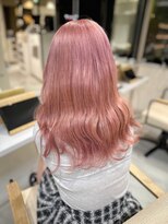 ノラ ウメダ(NORA UMEDA)&nbsp;【chiaki】pink beigeハイトーンケアブリーチピンクベージュ