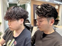 髪質やダメージ状態に合わせた薬剤選定とケアパーマで髪への負担を抑えたメンズパーマが可能◎