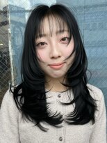 ボコカ(bococa) 大人女性韓国風レイヤー顔周りレイヤーワンホンレイヤー
