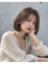 プレフル(playfull)&nbsp;韓国風ボブ/タンバルモリ/ベージュカラー◯