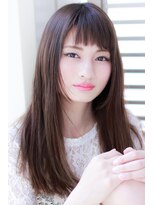 イロドリ ヘアーデザイン(IRODORI hair design)&nbsp;IRODORI　重めバンク×ナチュラルストレート　［西尾一寛］