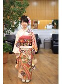 フェミニン編込みアップ!