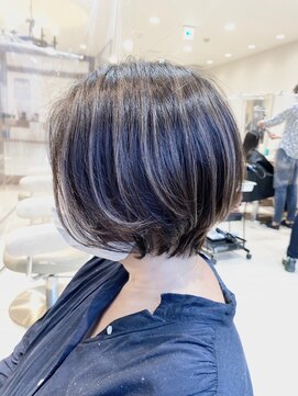 アッシュ 大泉学園店(Ash) 30代40代50代コントラストハイライト×ショートボブAsh大泉学園