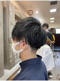 ツーブロ刈り上げマッシュ