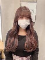 ジーナ セントラル銀座(Zina)&nbsp;ピンクベージュ＊メルティーカラー＊前髪【Zina CENTRAL】
